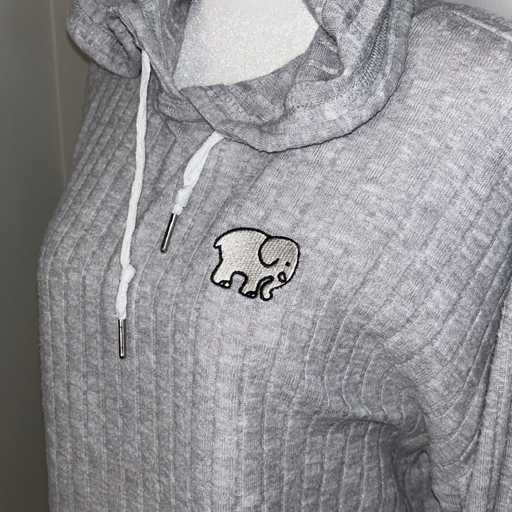 Ivory Ella Cropped Hoodie Size Small - Picture 2 of 9